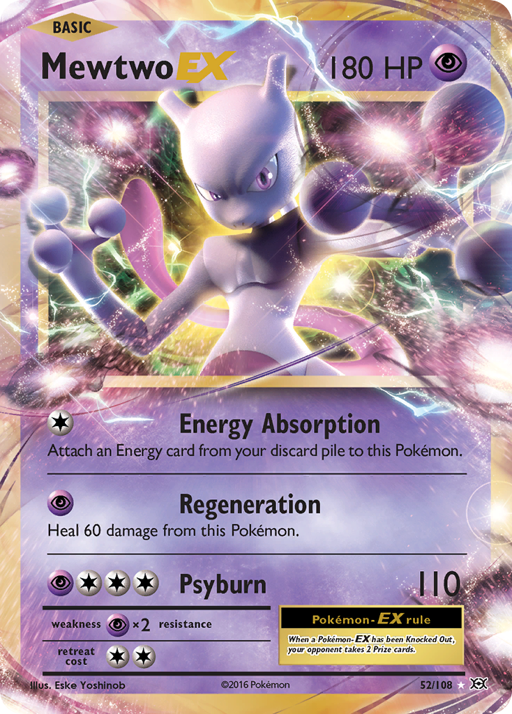 Mewtwo EX (52/108) [XY: Evolutions] | Clutch Gaming