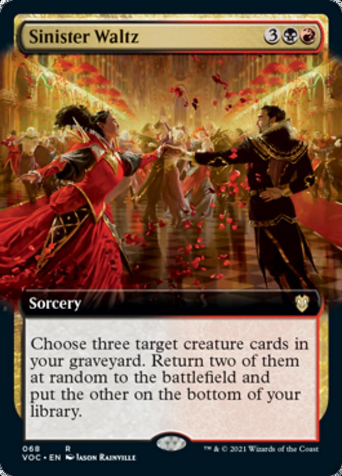 Sinister Waltz (Extended Art) [Innistrad: Crimson Vow Commander] | Clutch Gaming