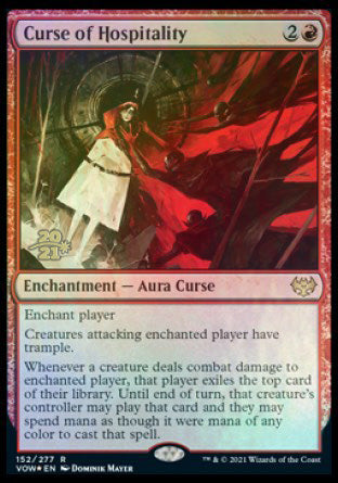 Curse of Hospitality [Innistrad: Crimson Vow Prerelease Promos] | Clutch Gaming