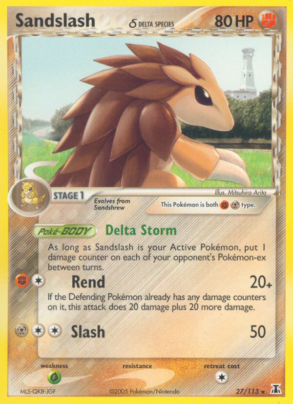 Sandslash (27/113) (Delta Species) [EX: Delta Species] | Clutch Gaming