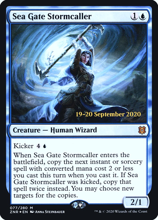 Sea Gate Stormcaller [Zendikar Rising Prerelease Promos] | Clutch Gaming