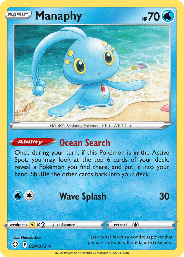 Manaphy (024/072) [Sword & Shield: Shining Fates] | Clutch Gaming