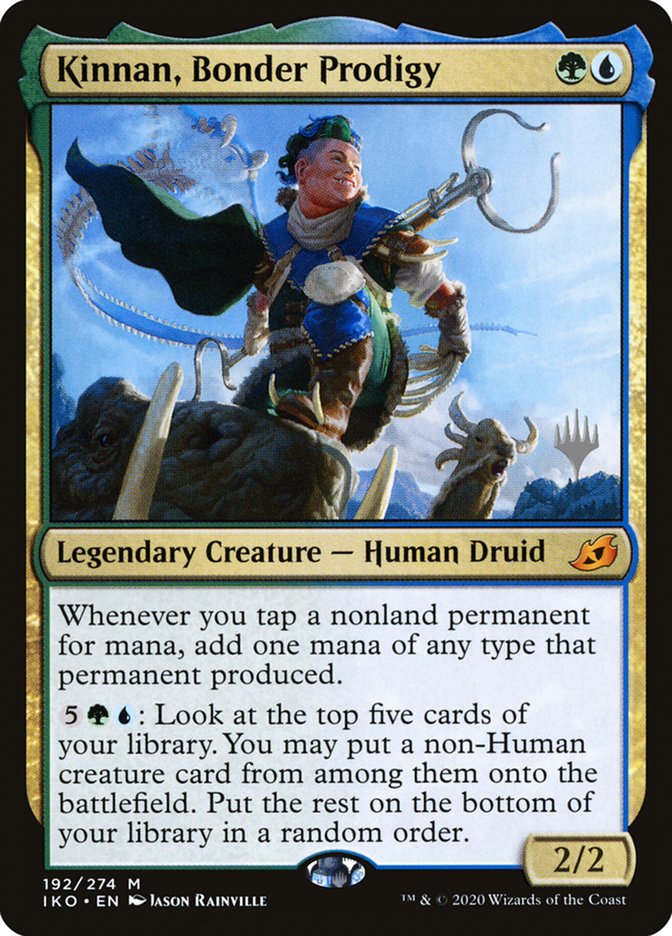 Kinnan, Bonder Prodigy (Promo Pack) [Ikoria: Lair of Behemoths Promos] | Clutch Gaming