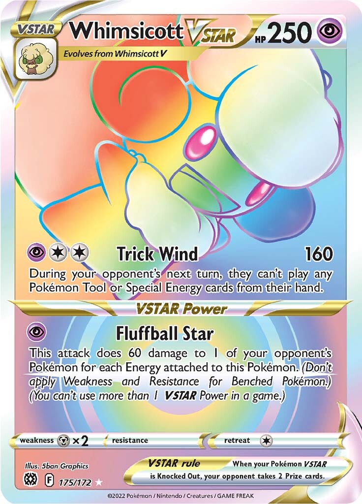 Whimsicott VSTAR (175/172) [Sword & Shield: Brilliant Stars] | Clutch Gaming