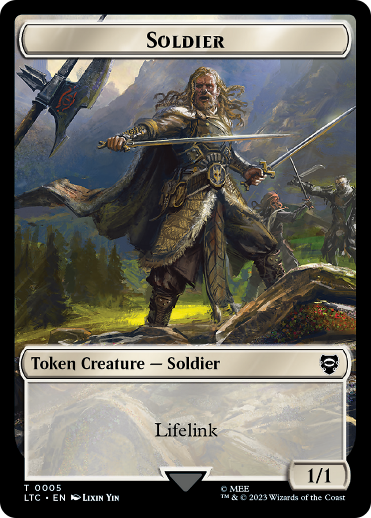 Soldier // Food Token [The Lord of the Rings: Tales of Middle-Earth Commander Tokens] | Clutch Gaming