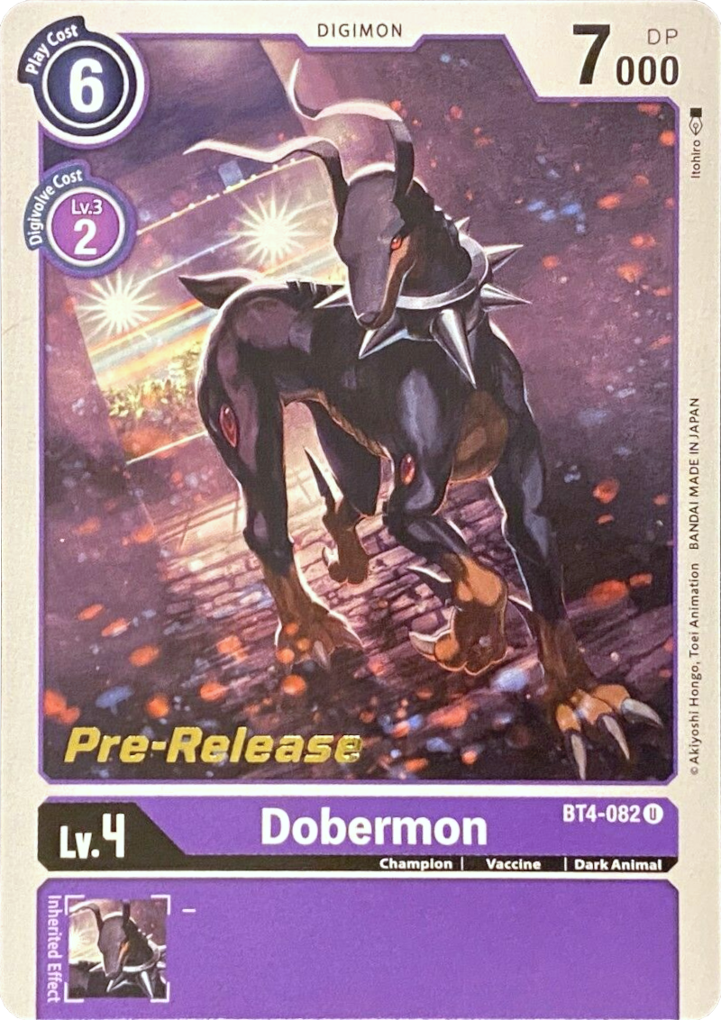 Dobermon [BT4-082] [Great Legend Pre-Release Promos] | Clutch Gaming