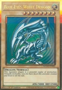 Blue-Eyes White Dragon [MAGO-EN001] Gold Rare | Clutch Gaming