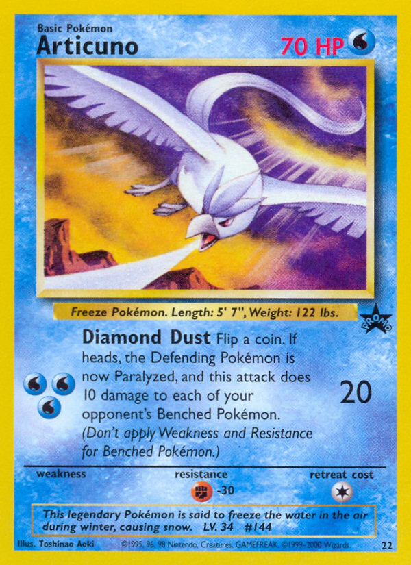 Articuno (22) [Wizards of the Coast: Black Star Promos] | Clutch Gaming