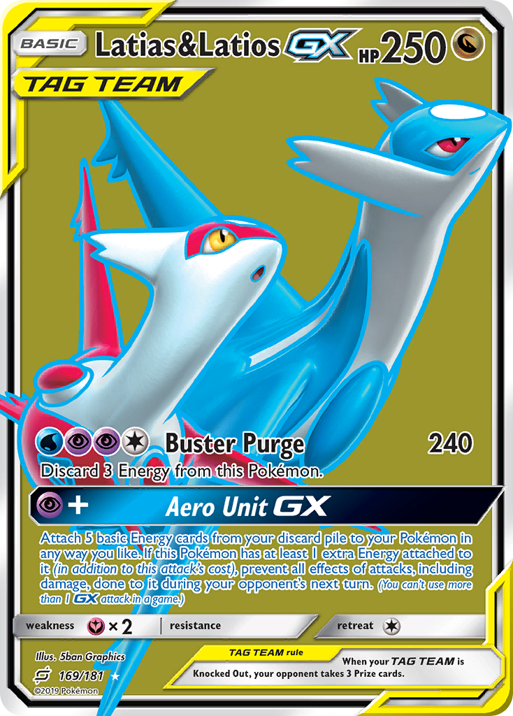 Latias & Latios GX (169/181) [Sun & Moon: Team Up] | Clutch Gaming