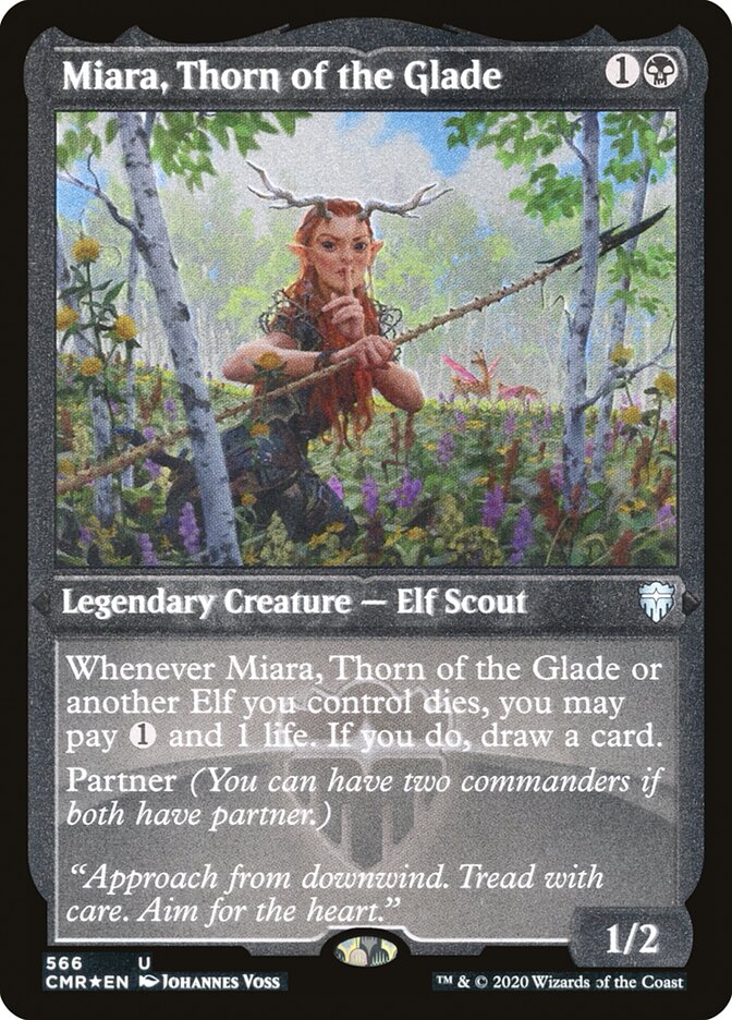 Miara, Thorn of the Glade (Etched) [Commander Legends] | Clutch Gaming