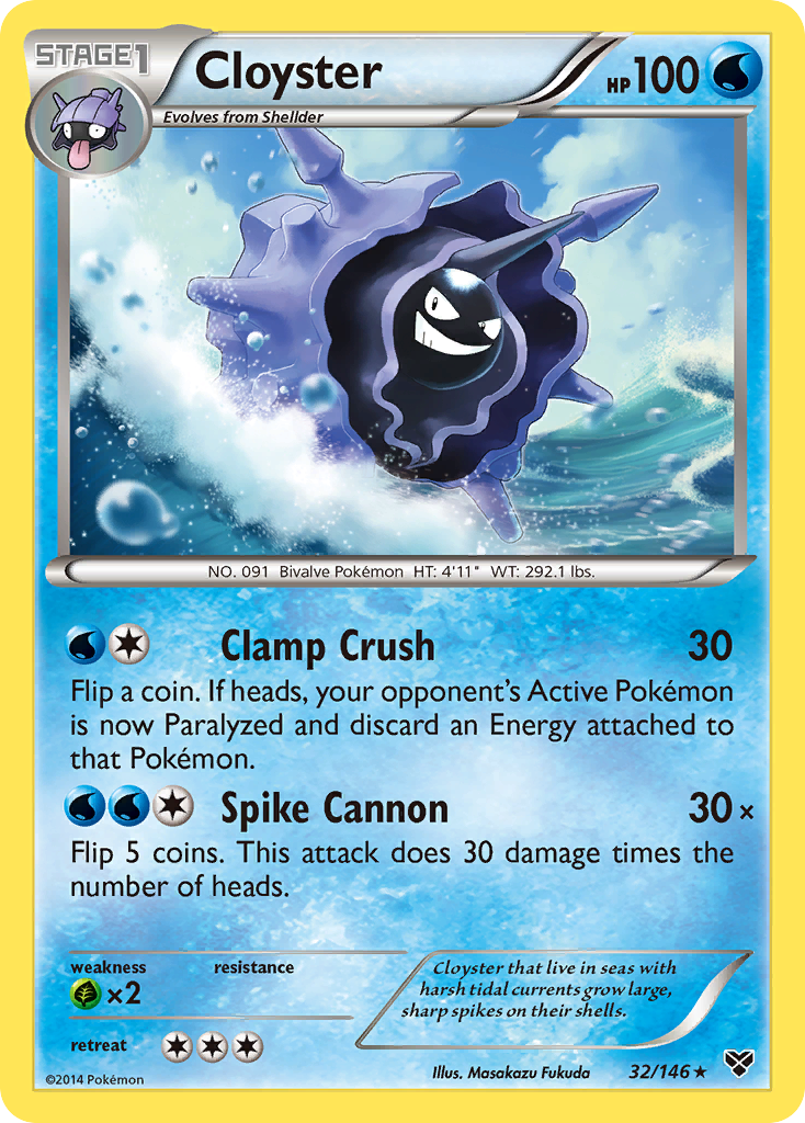 Cloyster (32/146) [XY: Base Set] | Clutch Gaming