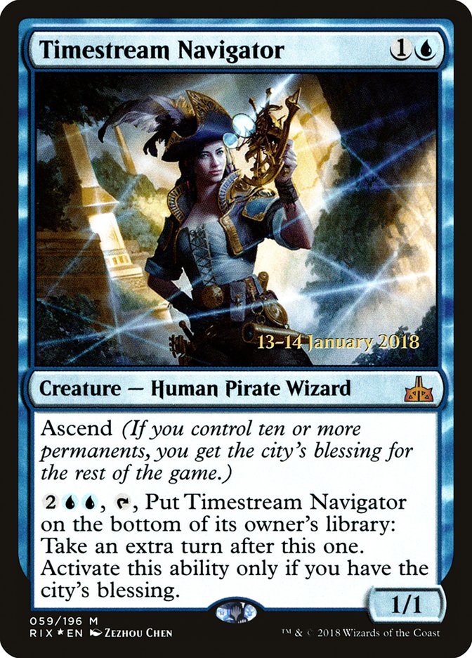 Timestream Navigator [Rivals of Ixalan Prerelease Promos] | Clutch Gaming