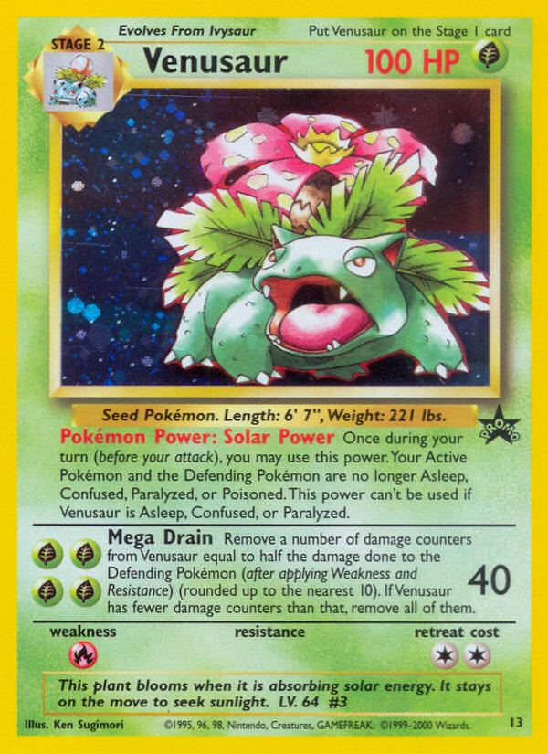 Venusaur (13) [Wizards of the Coast: Black Star Promos] | Clutch Gaming