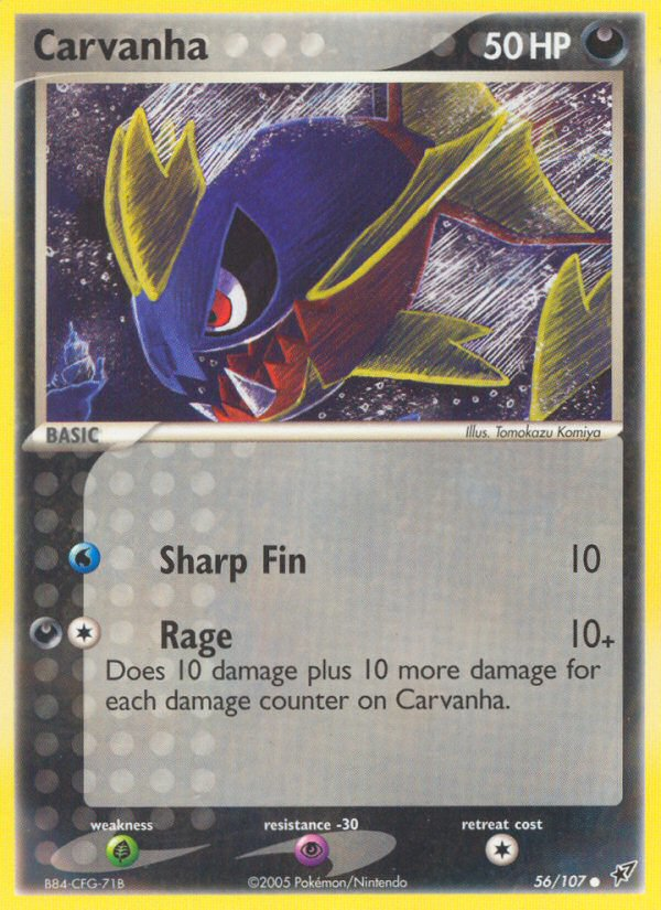 Carvanha (56/107) [EX: Deoxys] | Clutch Gaming