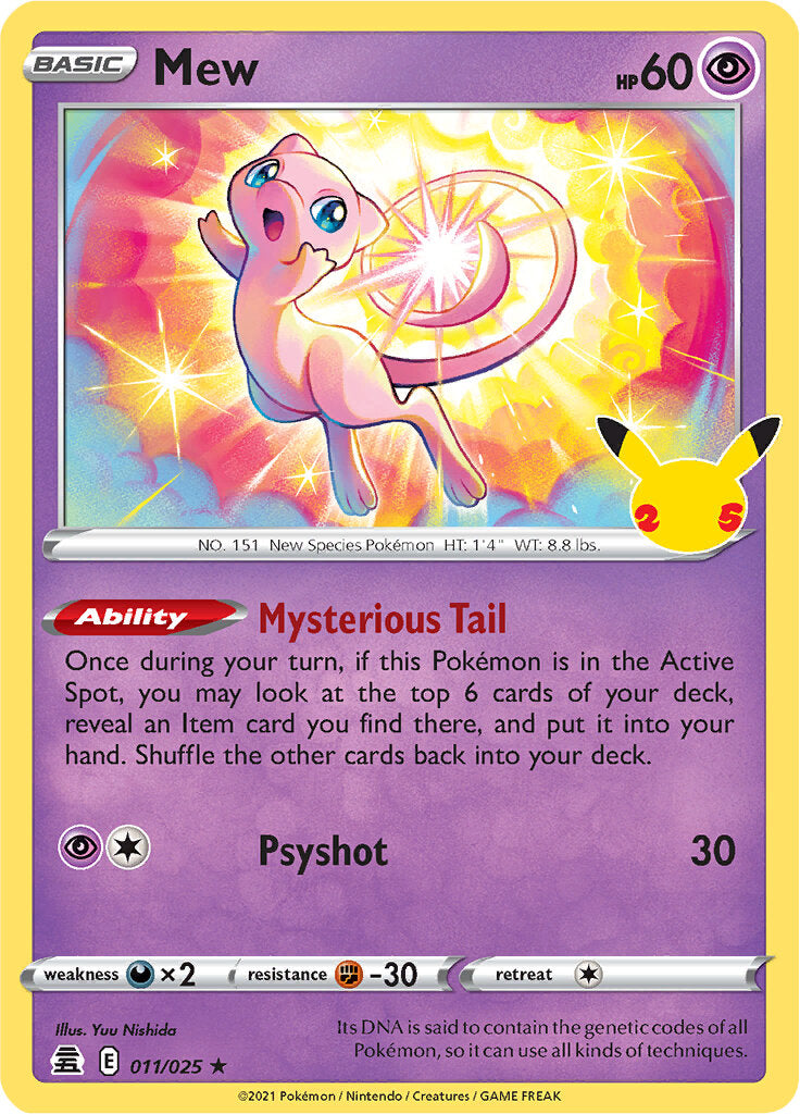 Mew (011/025) [Celebrations: 25th Anniversary] | Clutch Gaming