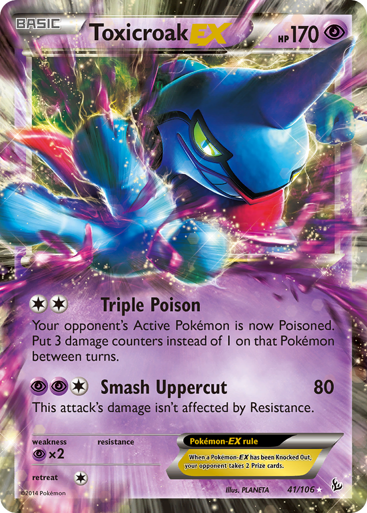 Toxicroak EX (41/106) [XY: Flashfire] | Clutch Gaming