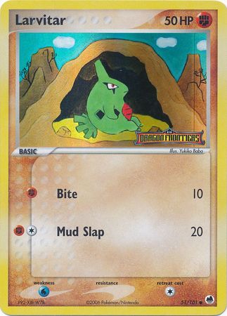 Larvitar (51/101) (Stamped) [EX: Dragon Frontiers] | Clutch Gaming