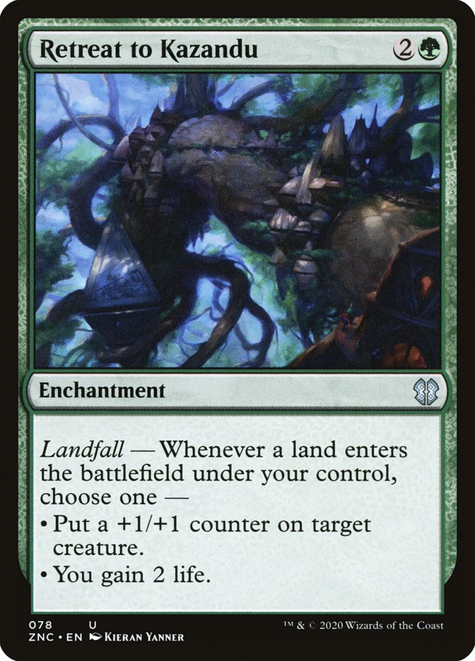 Retreat to Kazandu [Zendikar Rising Commander] | Clutch Gaming