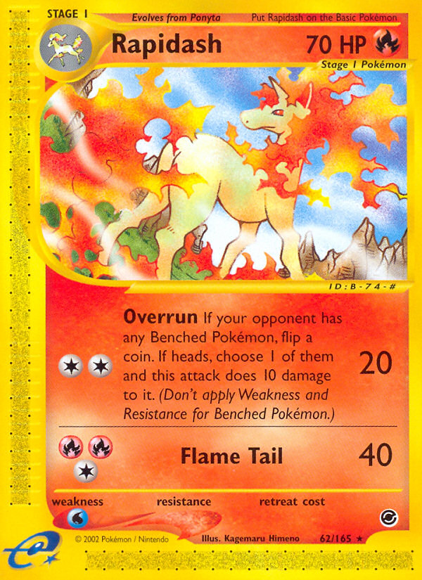 Rapidash (62/165) [Expedition: Base Set] | Clutch Gaming