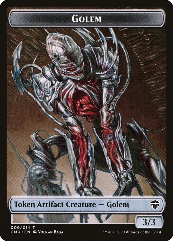 Copy (013) // Golem Double-Sided Token [Commander Legends Tokens] | Clutch Gaming