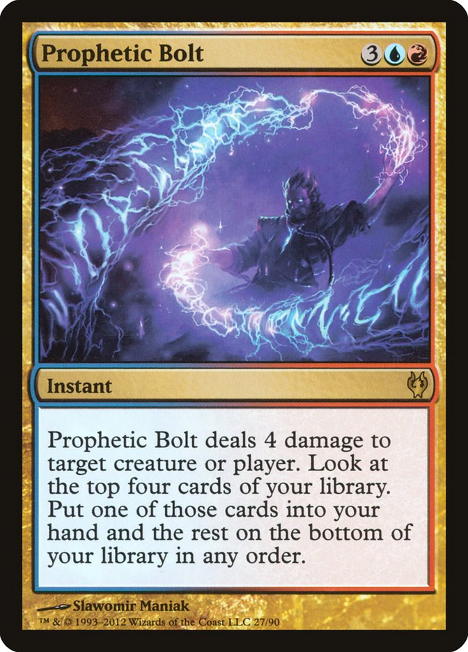 Prophetic Bolt [Duel Decks: Izzet vs. Golgari] | Clutch Gaming