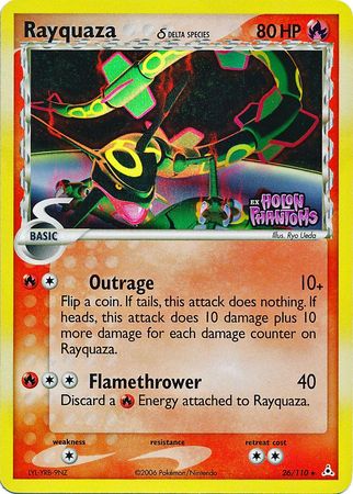 Rayquaza (26/110) (Delta Species) (Stamped) [EX: Holon Phantoms] | Clutch Gaming