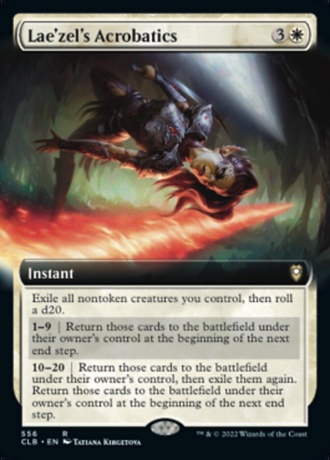 Lae'zel's Acrobatics (Extended Art) [Commander Legends: Battle for Baldur's Gate] | Clutch Gaming