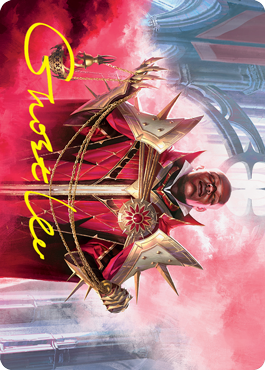 Markov Purifier Art Card (Gold-Stamped Signature) [Innistrad: Crimson Vow Art Series] | Clutch Gaming