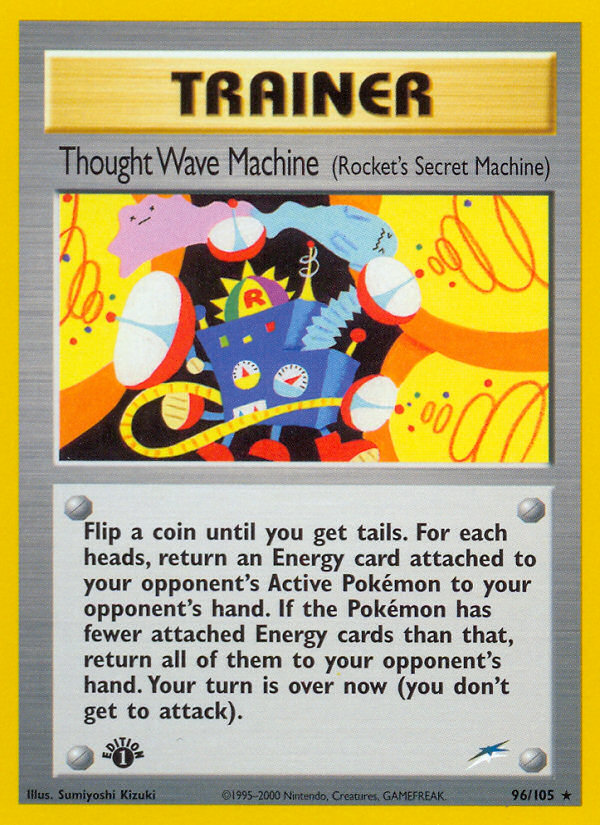 Thought Wave Machine (96/105) (Rocket's Secret Machine) [Neo Destiny 1st Edition] | Clutch Gaming