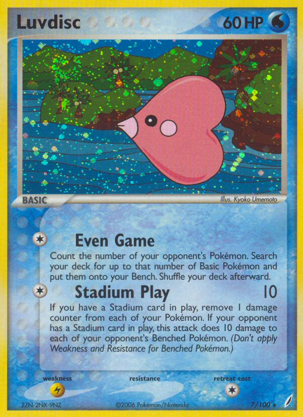 Luvdisc (7/100) [EX: Crystal Guardians] | Clutch Gaming