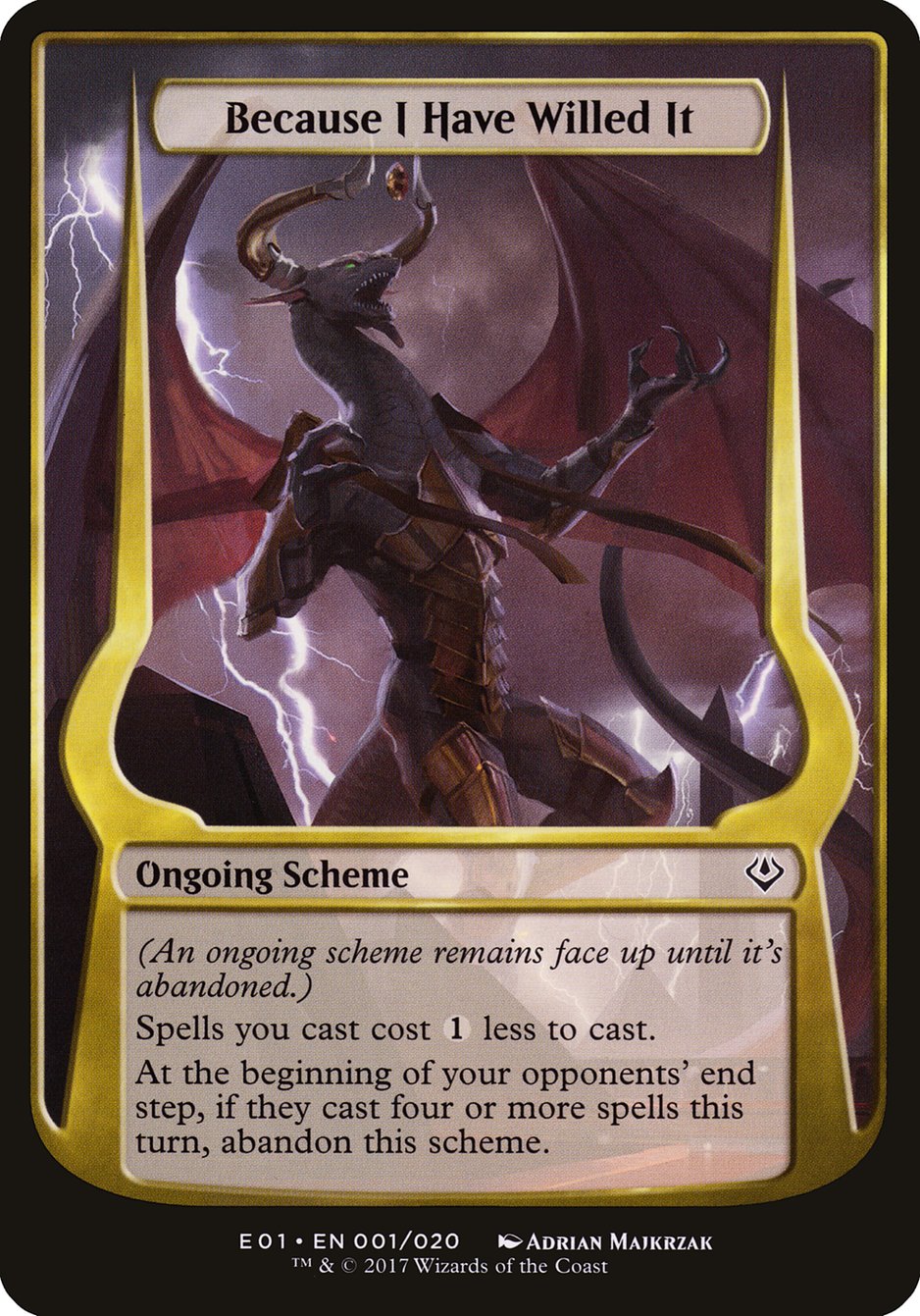 Because I Have Willed It (Schemes) [Archenemy: Nicol Bolas Schemes] | Clutch Gaming