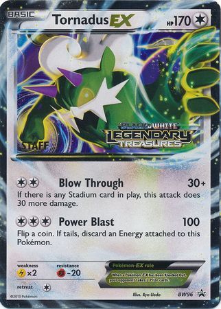 Tornadus EX (BW96) (Staff Prerelease Promo) [Black & White: Black Star Promos] | Clutch Gaming