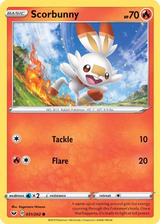 Scorbunny (031/202) (Premium Collection) [Sword & Shield: Base Set] | Clutch Gaming