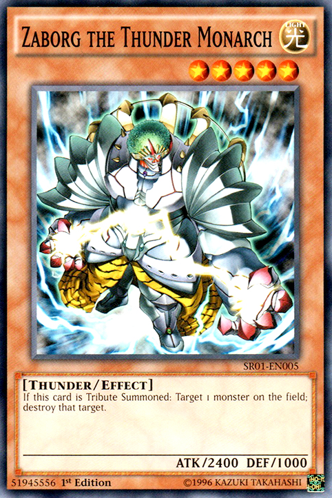 Zaborg the Thunder Monarch [SR01-EN005] Common | Clutch Gaming