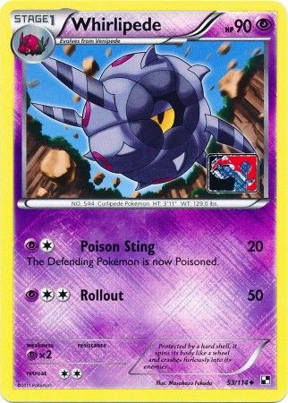 Whirlipede (53/114) (League Promo) [Black & White: Base Set] | Clutch Gaming