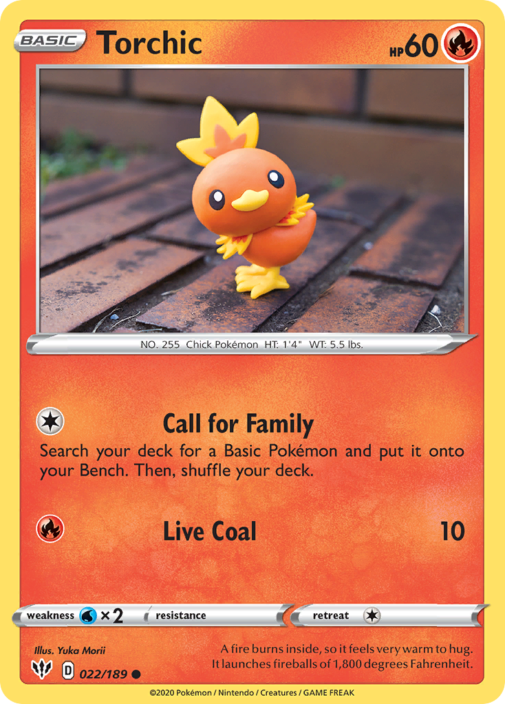 Torchic (022/189) [Sword & Shield: Darkness Ablaze] | Clutch Gaming