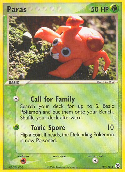 Paras (72/112) [EX: FireRed & LeafGreen] | Clutch Gaming