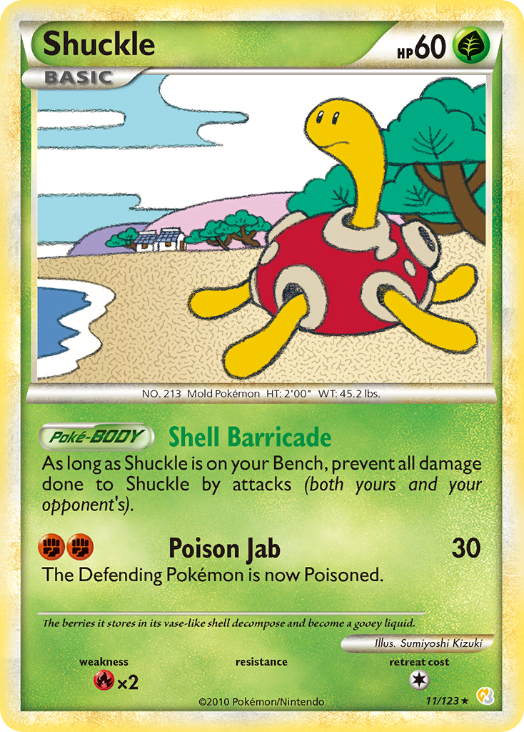 Shuckle (11/123) [HeartGold & SoulSilver: Base Set] | Clutch Gaming