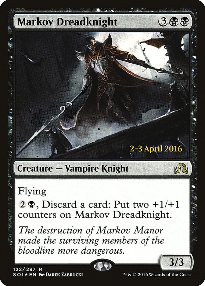 Markov Dreadknight [Shadows over Innistrad Prerelease Promos] | Clutch Gaming