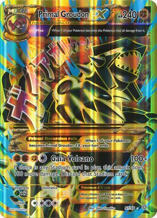 Primal Groudon EX (97/98) (Jumbo Card) [XY: Ancient Origins] | Clutch Gaming