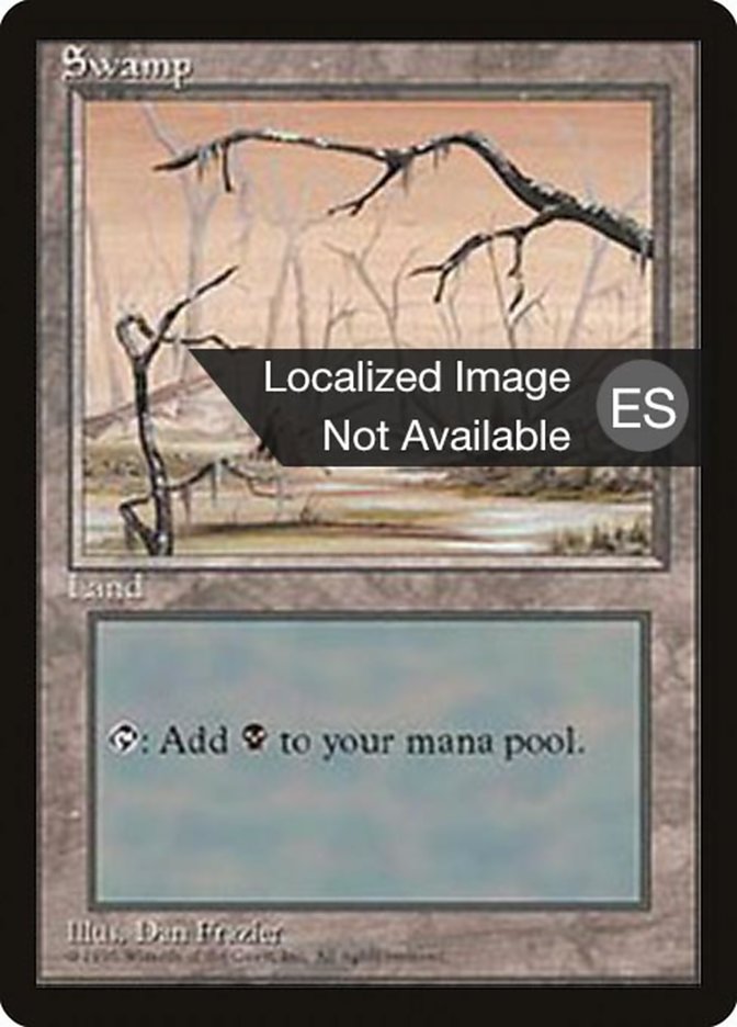 Swamp (B) [Fourth Edition (Foreign Black Border)] | Clutch Gaming