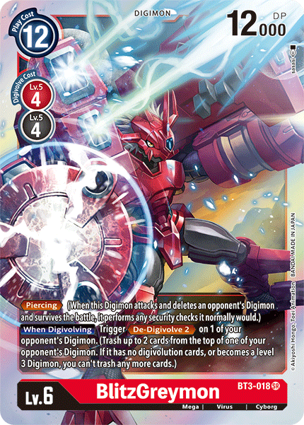 BlitzGreymon [BT3-018] [Release Special Booster Ver.1.5] | Clutch Gaming