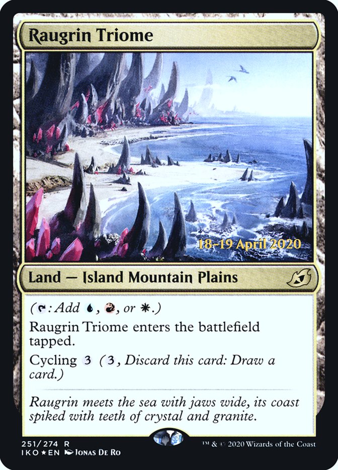 Raugrin Triome [Ikoria: Lair of Behemoths Prerelease Promos] | Clutch Gaming