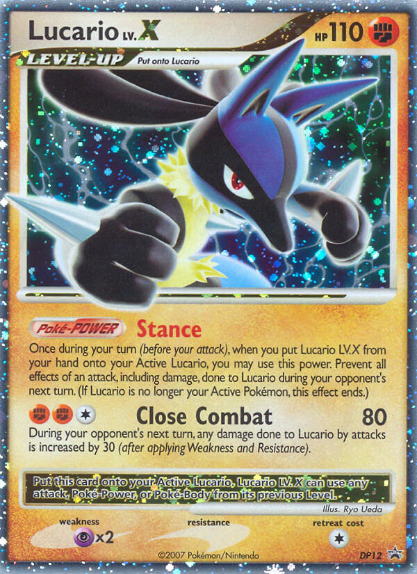 Lucario LV.X (DP12) [Diamond & Pearl: Black Star Promos] | Clutch Gaming