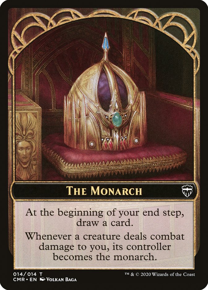 Horror // The Monarch Double-Sided Token [Commander Legends Tokens] | Clutch Gaming