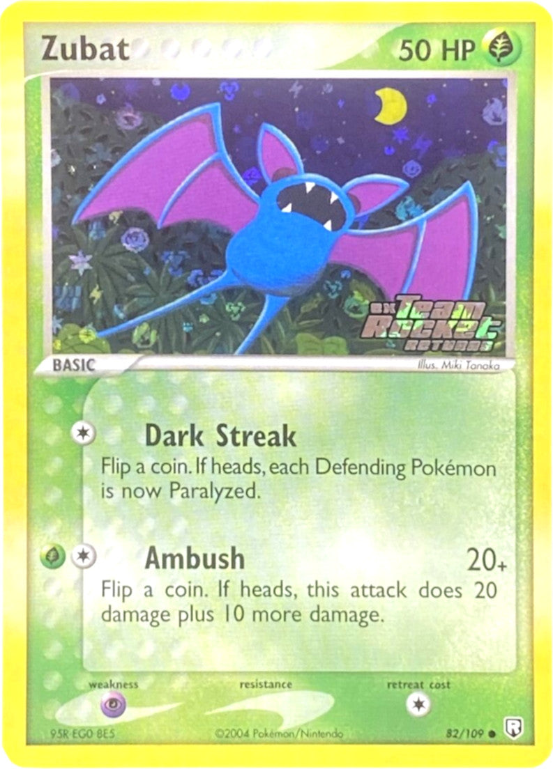 Zubat (82/109) (Stamped) [EX: Team Rocket Returns] | Clutch Gaming