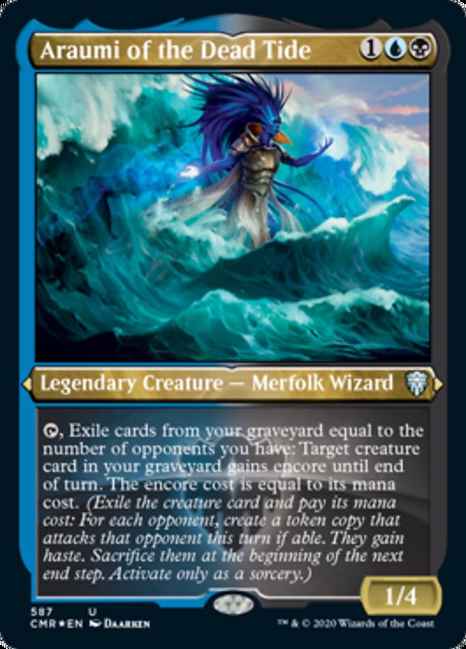 Araumi of the Dead Tide (Etched) [Commander Legends] | Clutch Gaming