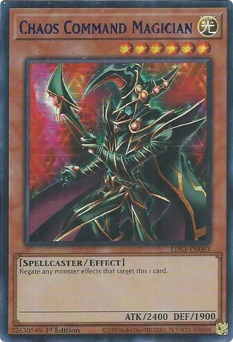 Chaos Command Magician (Blue) [LDS3-EN083] Ultra Rare | Clutch Gaming