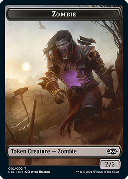 Snake // Zombie Double-Sided Token [Commander Collection: Black Tokens] | Clutch Gaming