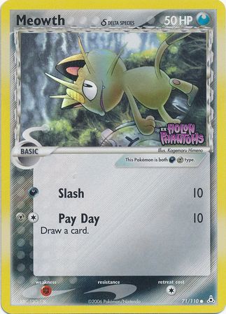 Meowth (71/110) (Delta Species) (Stamped) [EX: Holon Phantoms] | Clutch Gaming